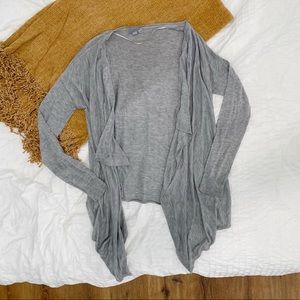 Grey Waterfall Cardigan